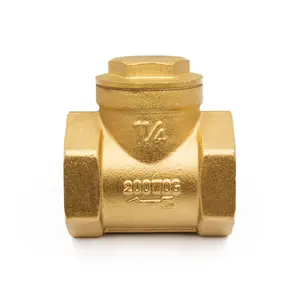 Check Valve Dn80 ISO228 Dn80 Bronze Sanitary Brass Horizontal Non-return Brass Swing Check Valve 25mm