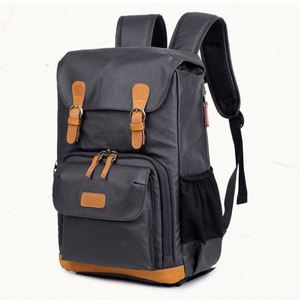 BEARKY Vintage DSLR <strong>Camera</strong> Backpack Zipper Waterproof Canvas Laptop <strong>Bag</strong> Removable Divider Large Capacity for <strong>Instax</strong> Outdoor - Product Image 2