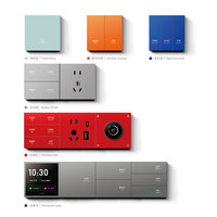 Nouveau panneau d'interrupteur intelligent pour la maison avec hub Wi-Fi et Zigbee intégré pour système d'automatisation multi-pièces Alexa, contrôle par écran tactile