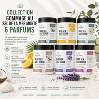 Exfoliante Mineral Natural, 6 Estilos Diferentes, Limpia Profundamente, Suaviza la Textura, Mejora la Piel, Exfoliante de Sal del Mar Muerto de Marca Privada, Juego de 6