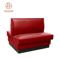 Meubles commerciaux de style moderne sur mesure pour discothèque, bar, pub, restaurant, couleur rouge, canapé individuel, banquette en cuir PU