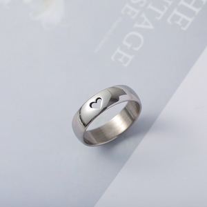 Anillo de Acero Inoxidable Chapado en Oro de 18K Resistente al Agua, Joyería para Hombre, Regalo para Mujer, Diseño de Electrocardiograma de Latidos del Corazón, Anillos para Pareja - Product Image 3