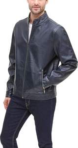 Chaqueta de Lona y Cuero para Hombre, Nueva Colección 2025, Transpirable, Impermeable, Resistente al Viento, Personalizable, con Cierre, para Primavera, Precio Bajo - Product Image 5