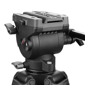 Trépied vidéo en aluminium E-IMAGE EG04AS de 67 pouces avec tête fluide <span class=keywords><strong>pour</strong></span> caméra vidéo et <span class=keywords><strong>reflex</strong></span> numérique - Product Image 2