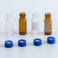 Chromatographic Bottle Color Spectrum White Amber clear Color Thin Graduated 2ml Small Glass Bottle
