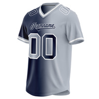 Vente en gros de maillots de football américain rétro pour adultes séchage rapide Streetwear court imprimé personnalisé vêtements de football cousus