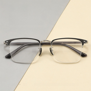 Marcos de gafas <span class=keywords><strong>retro</strong></span>, marcos de material de hoja de moda para anteojos, venta al por mayor 888 Danyang Falf Rim, marcos de gafas negras para hombres - Product Image 1