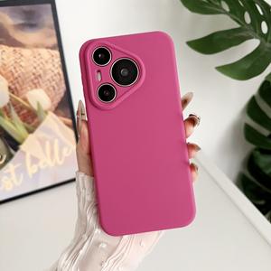 Coque pour téléphone Huawei Pura80 Pro, silicone liquide, couleur unie, protection intégrale P70 antichoc avec un look premium - Product Image 3