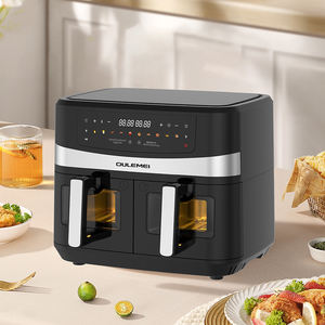 Friteuse à air multifonction automatique à contrôle numérique de la température avec deux paniers et support en métal Friteuse à air à deux zones - Product Image 2