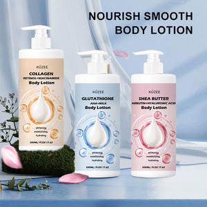 Lotion Pemutih Tubuh Kolagen Organik Alami Vegan AHA Asam Hialuronat dengan Nikotinamida untuk Pencerahan Cepat - Product Image 1