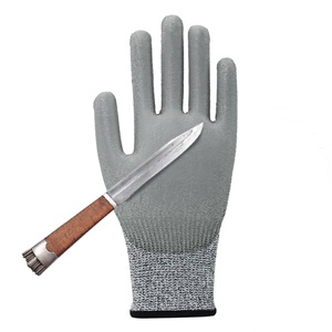 13g HPPE Liner Plam Guantes DE SEGURIDAD RECUBIERTOS DE <span class=keywords><strong>PU</strong></span> Equipo de protección personal Guantes DE TRABAJO DE SEGURIDAD RECUBIERTOS DE PALMA para la construcción - Product Image 2