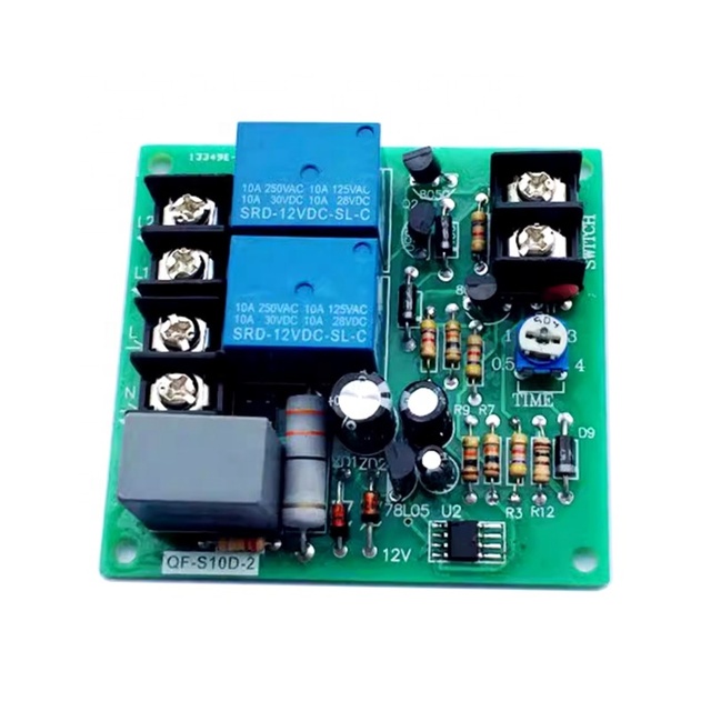 QF-S10D-2 2-Channel AC 220V 10A Power Sequencer Board, Adjustable Sequential Startup & Reverse Shutdown Controller Module