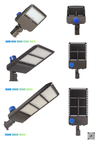 250w 3watt 3cct PhotoCell Sensor Shoebox Street Led Pole Light Outdoor Luminaire Parking 140-180lm/w 60w à 600w ETL CETL CE