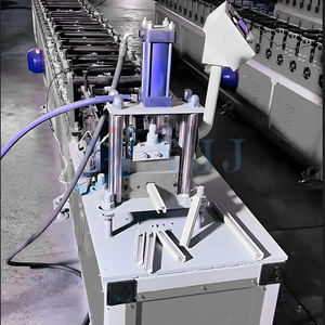 Estantes de almacenamiento de alta calidad, máquina formadora de rollos verticales de viga de Panel de estante, máquina formadora de rollos de riel guía 2 en 1, 1,5mm de espesor - Product Image 3