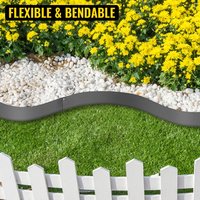 Borde de Jardín Decorativo de Acero Personalizado, Valla para Flores, Borde de Paisaje de Acero Corten