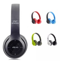 Harga Murah OEM P47 Headset Lipat Tahan Lama Portabel Tahan Air Headset Olahraga Pengurangan Kebisingan Nirkabel