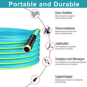 Feihu ท่อพีวีซี75ft x 5/8 "ไม่มี KINK ยืดหยุ่นป้องกันการรั่วซึมพร้อมยางสำหรับใช้งานกลางแจ้ง4-6บาร์ - Product Image 5