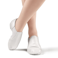 Chaussures de danse jazz pour femmes, dessus et semelle en cuir PU, doublure en coton