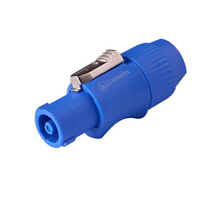 Connecteur de haut-parleur Jinsanhu 4P bleu à montage sur panneau, fiche et prise audio - Product Image 4
