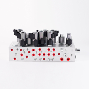 Kompaktes integriertes hydraulisches Verteiler steuerventil mit <span class=keywords><strong>2</strong></span>-Positionen-4/3-Wege-Magnetventil ISO 4401 Standard - Product Image 2