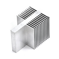 Dissipateur thermique en aluminium extrudé de série 6000 à double face en forme de L à 90 degrés, haute densité, usiné CNC
