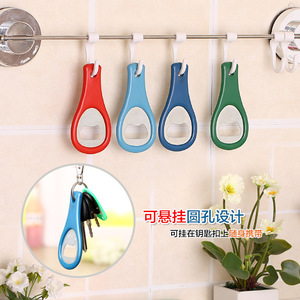 Stainless Steel Bottle Opener Handle Shape Random Color Household Use - Product Image 2