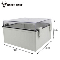 Boîte de couverture transparente et étanche, livraison gratuite, hibox 300x300x130mm