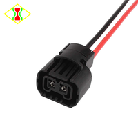 Adaptateur de prise femelle H16/5202/PSX24W, câble de connexion, faisceau de câblage, fiche de raccordement, phare automobile, lampe, 2 fils, 15 cm, 18 AWG