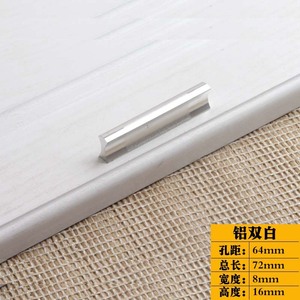 Poignée de tiroir en alliage d'aluminium de style américain moderne minimaliste, noire, pour porte de meuble, armoire, placard - Product Image 6