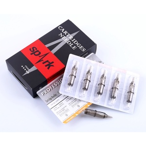 Agujas de Cartucho para Tatuaje Negras de 0.3mm, Cartuchos de Agujas Desechables con Membrana para Máquina de Tatuaje - Product Image 1