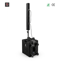 Sistema de Sonido Profesional X 15Pro Mini Array, Columna Activa con Altavoces de Madera de 2*4.5 Pulgadas, 99dB, Sistema PA de Neodimio, 260W/1040W