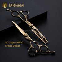 Ciseaux à cheveux Premium Gold Japan VG10 6 pouces, ciseaux de coiffure professionnels, outils de coupe de cheveux professionnels