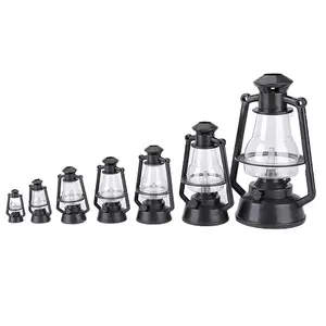 Poppenhuis Miniatuur Kerst Retro Led Kerosine Lamp Ornamenten Pophuis Accessoires