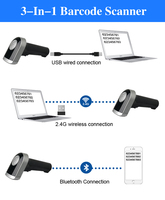 Escáner de Código de Barras Inalámbrico Portátil DS6520B-1D 1D con Buen Rendimiento, Interfaz USB, Lector de Códigos QR Popular, Disponible en Stock
