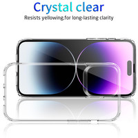 Vente en Gros pour Coque de Téléphone Antichoc en TPU Acrylique Transparent à Quatre Coins pour iPhone 15 14 13 12 11 Pro Max et iPhone 14 6 7 8 Plus