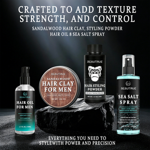 Poudre coiffante OEM personnalisée au sel marin <span class=keywords><strong>pour</strong></span> hommes, cire capillaire, pâte mate, argile coiffante, fournitures de barbier, pommade forte tenue, <span class=keywords><strong>gel</strong></span>, crème <span class=keywords><strong>pour</strong></span> boucles - Product Image 3