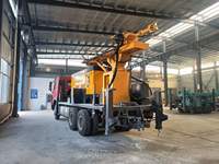 Foreuse de puits d'eau pour camion de 100 à 500 m avec moteur et boîte de vitesses