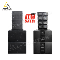 Système de sonorisation Line Array L-solution Active H20 & H228 8+4, 10 pouces, 4x Subwoofers doubles 18 pouces, puissance de crête 2500W pour concerts et églises