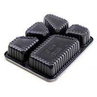Boîte à lunch jetable pour micro-ondes, cinq compartiments, emballage rapide pour la restauration, qualité alimentaire commerciale, haut de gamme, créative et personnalisable