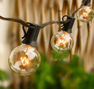 <span class=keywords><strong>Guirnalda</strong></span> de <span class=keywords><strong>luces</strong></span> para exteriores, bombillas G40 transparentes de 25 pies, para Patio <span class=keywords><strong>guirnalda</strong></span> de <span class=keywords><strong>luces</strong></span>, decoración de bodas y calles - Product Image 2