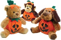 Peluche chien citrouille d'Halloween personnalisée, jouet en peluche doux, poupée chiot Jack O'Lantern, décoration réconfortante pour enfants en polyester