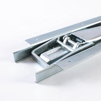 Serrure à bascule pour camion robuste, fixation de ramassage plaquée de Zinc, poignée de remorque, verrou de porte