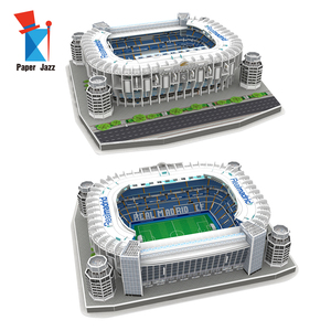 Rompecabezas <span class=keywords><strong>de</strong></span> juguete personalizado, regalo para amantes del fútbol, Kit <span class=keywords><strong>de</strong></span> modelo arquitectónico, rompecabezas <span class=keywords><strong>de</strong></span> espuma 3D para estadio - Product Image 1