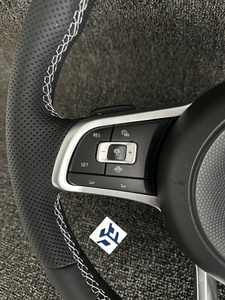 พวงมาลัยหนังสำหรับ Volkswagen <span class=keywords><strong>CC</strong></span> Magotan VW Golf 6 MK6 7 R พวงมาลัย MK7 MK7.5รถ - Product Image 2