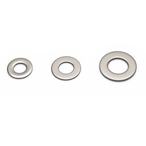 Arandela Plana de Acero Inoxidable Ff 304, M3 M4 M5 M6 M8 M10 M12, Estándar Nacional, Acabado Plateado - Product Image 5