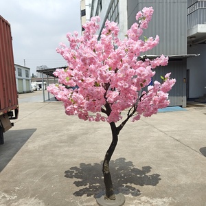Arbre floral en fleurs de cerisier rose en soie artificielle réaliste de 7,21 pieds pour la décoration de la maison, la décoration de mariage, les événements - Product Image 2