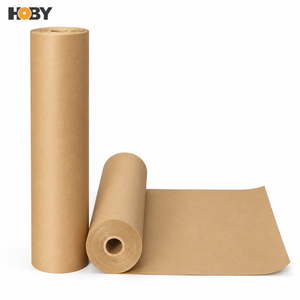 Rotoli <span class=keywords><strong>di</strong></span> Carta Kraft Personalizzati Antigrasso, <span class=keywords><strong>Fogli</strong></span> Marroni per Fai-da-Te, Carta Artigianale Spessa Personalizzata per Regali e Lavori Creativi - Product Image 1