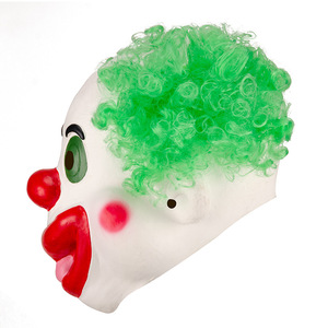 Máscara de Payaso Sonriente Feliz, Clásica, Vintage, de Carnaval, de Látex Natural con Peluca, Divertida, para Fiestas - Product Image 6