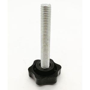 Tornillo de Mano con Mango de Plástico en Forma de Estrella, Rosca Métrica M10x65, Cabeza Hexagonal Negra, Accesorio de Ferretería - Product Image 3
