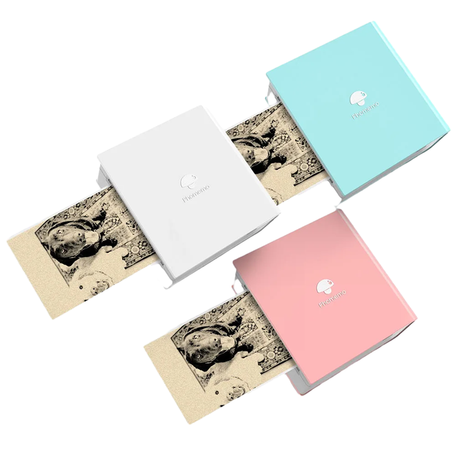 Phomemo M02 Pocket Mobile Printer Portable Wireless Thermal Label Printer Mini Note Printer for Photo/Text/Study Note/Sticker